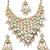 Pastel kundan bridal necklace set with earrings & maang tikka | pink and green stone traditional indian jewelry