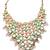 Pastel kundan bridal necklace set with earrings & maang tikka | pink and green stone traditional indian jewelry