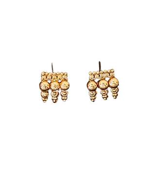 Traditional multi-layer gold plated coin necklace set with earrings | south indian temple jewelry design 6