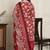 Wine cotton blend printed ready to wear patiala salwar suit