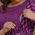 Floral printed purple pure cotton flared maternity maxi dress
