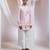 Pink embroidered chanderi kurta set