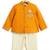 Yellow plain viscose  bandhgala Set