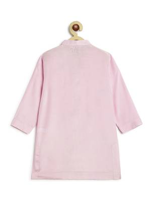 Purple embroidered viscose kurta set 5