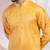 Mustard plain chanderi kurta set