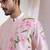 Pink embroidered chanderi kurta set