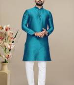 Rama jacquard straight men's kurta pyjama
