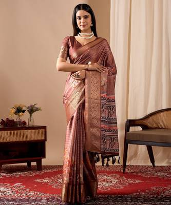 multicolor lichi silk saree with patola woven designs 1