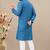 Rama cotton lining work straight men's kurta pyjama
