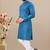 Rama cotton lining work straight men's kurta pyjama