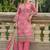 pink lawn cotton embroidered dress material