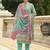 turquoise lawn cotton embroidered dress material