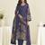 violet lawn cotton embroidered dress material