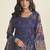 violet lawn cotton embroidered dress material