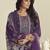 purple lawn cotton embroidered dress material