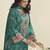 teal lawn cotton embroidered dress material