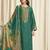 green dola silk jacquard digital printed dress material