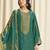 green dola silk jacquard digital printed dress material