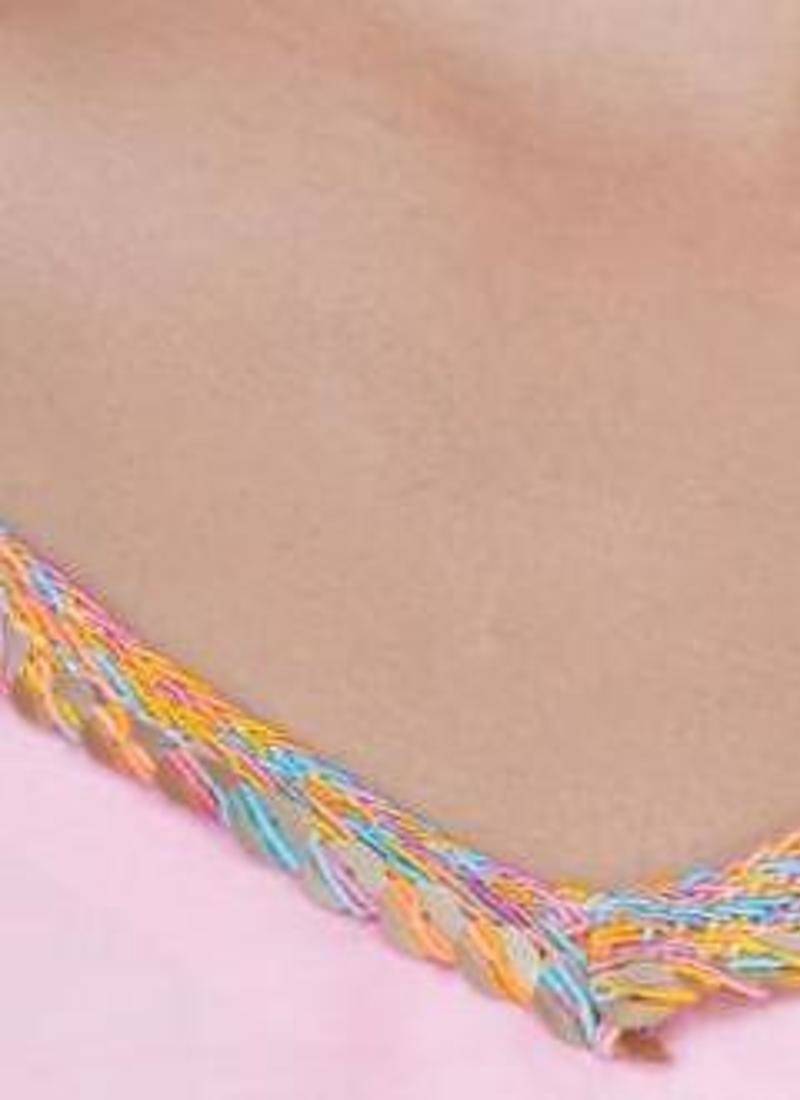 Pink kali kurta set with fida dupatta