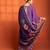 Purple embroidered cotton silk kurta set