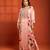 Pink embroidered silk kurta set
