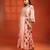 Pink embroidered silk kurta set