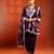Purple embroidered silk kurta set