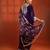 Purple embroidered silk kurta set