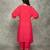 Fuchsia embroidered crepe kurta set