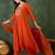 Women's Gorgeous Embroidery Chinon Fabric Flared Kurta Pant and Dupatta Set