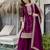 Beautiful Embroidered Vichitra Silk Fabric Straight Kurta, Palazzo and Dupatta Set