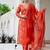 Women's Gorgeous Rayon Embroidery Straight Kurta with Pant And Dupatta Set