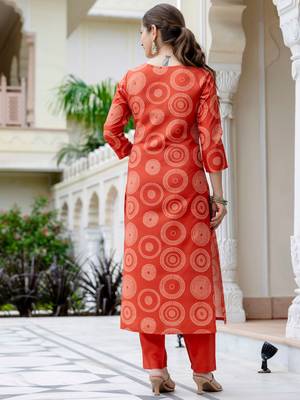 Women's Gorgeous Rayon Embroidery Straight Kurta with Pant And Dupatta Set 4