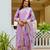 Women's Gorgeous Embroidery work Viscose Gadhwal Fabric Straight Kurta, Pant and Dupatta Set
