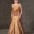 Mustard embroidered organza Lehenga