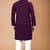 Wine cotton schiffili work straight men's kurta pyjama