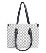 Veronly classic checkered tote bag