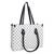 Veronly classic checkered tote bag