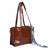 Veronly croc textured shoulder tote bag with printed scarf detail