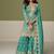 Light blue heavy shimmer silk full stitched free size upto 42 gharara suits