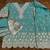 Light blue heavy shimmer silk full stitched free size upto 42 gharara suits