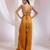 Orange embroidered silk co ord set