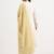 mustard yellow and off white mul chanderi silk anarkali kurta trouser dupatta set