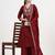 roman silk maroon kurta dupatta palazzo set