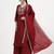 roman silk maroon kurta dupatta palazzo set