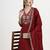 roman silk maroon kurta dupatta palazzo set