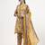 yellow lensing flare kurta dupatta set