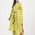 mul chanderi lemon yellow kurta dupatta pant set