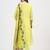 mul chanderi lemon yellow kurta dupatta pant set