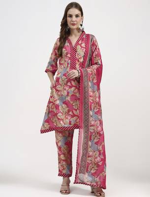 red lensing flare kurta dupatta set 1